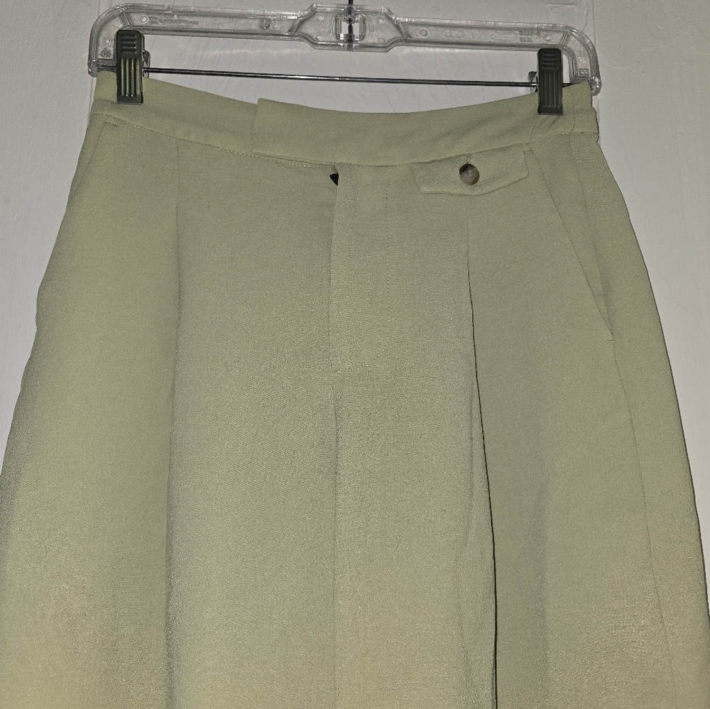 Madewell Cream Chinos Wide-Leg Classic Pleats - Picture 3 of 13